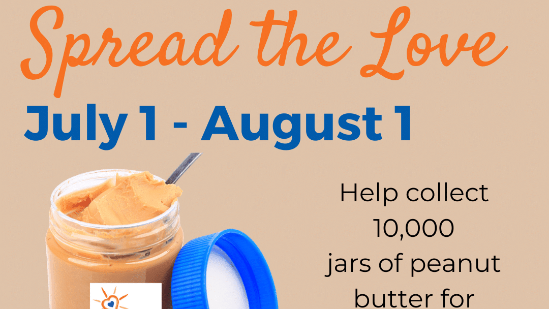 Peanut Butter Party Food Drive: July 1 – August 1