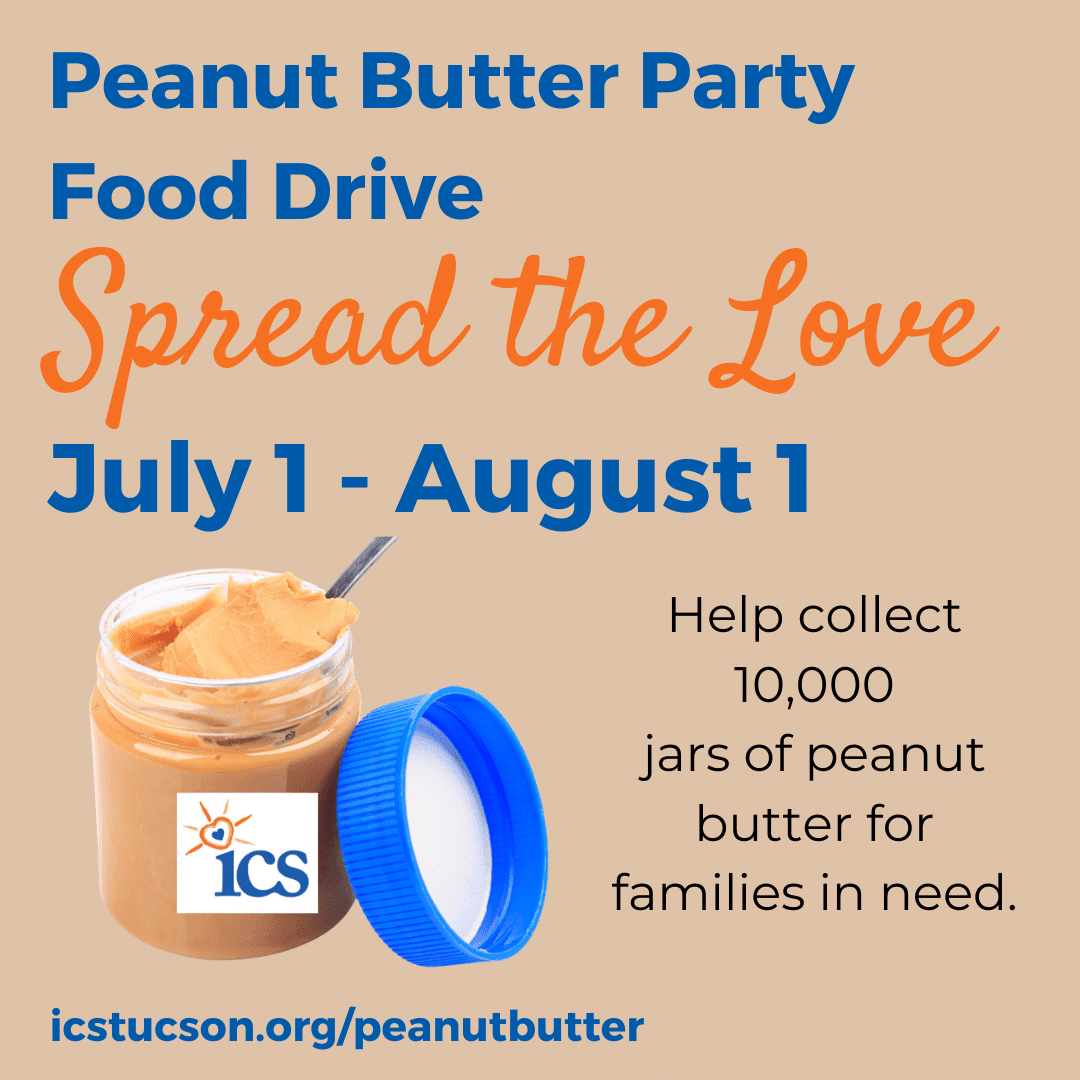 Peanut Butter Party Food Drive: July 1 – August 1